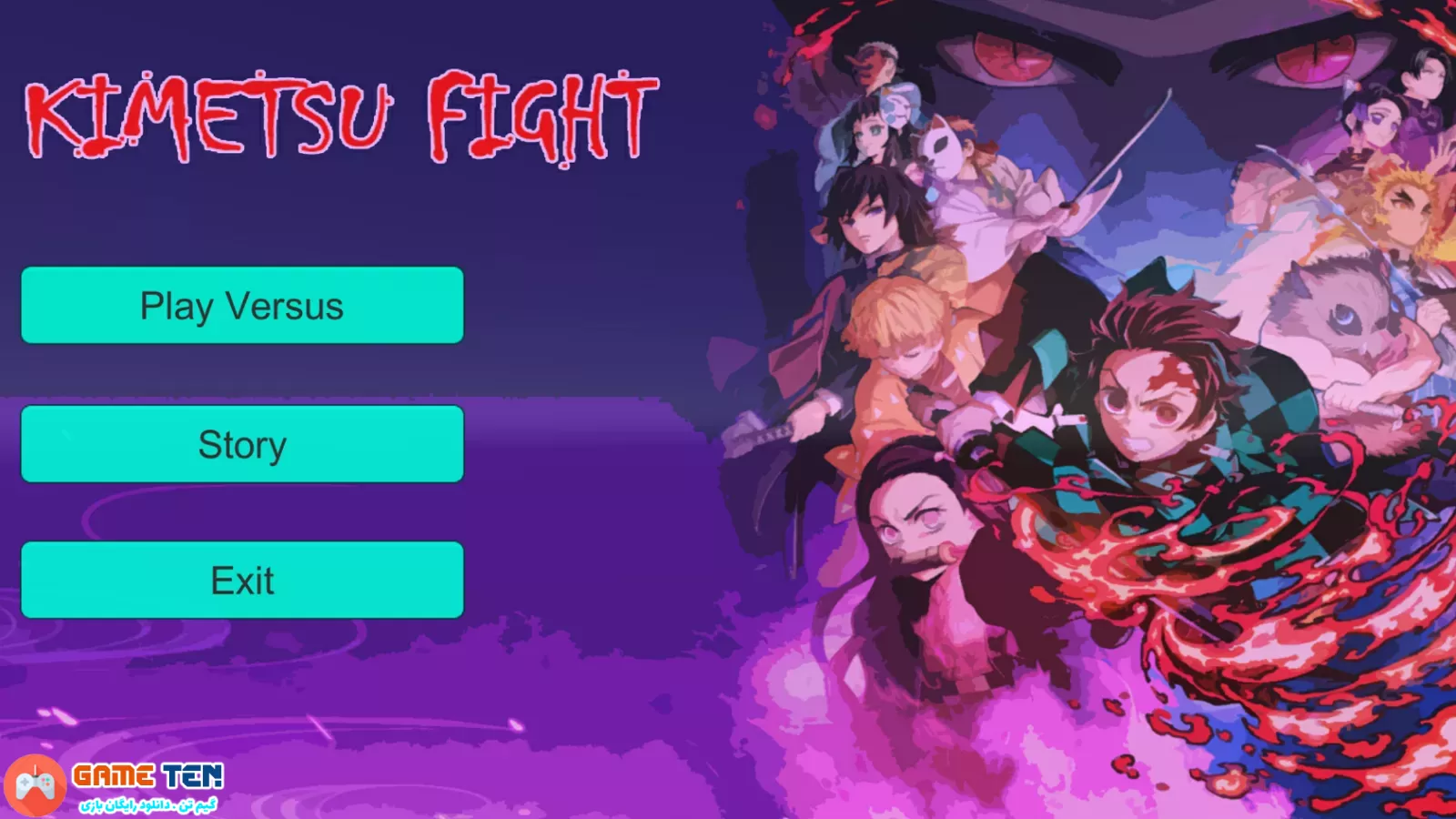 دانلود Kimetsu Fight Demon Slayer 0.1.1 - بازی مبارزه ای شیطان کش + مود